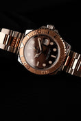 Cargar la imagen en la vista de la galería, Rolex Yacht-Master 40 116621 Original Papiere Chocolate Dial Rosegold Steel
