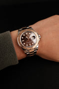 Bild in Galerie-Betrachter laden, Rolex Yacht-Master 40 116621 Original Papiere Chocolate Dial Rosegold Steel
