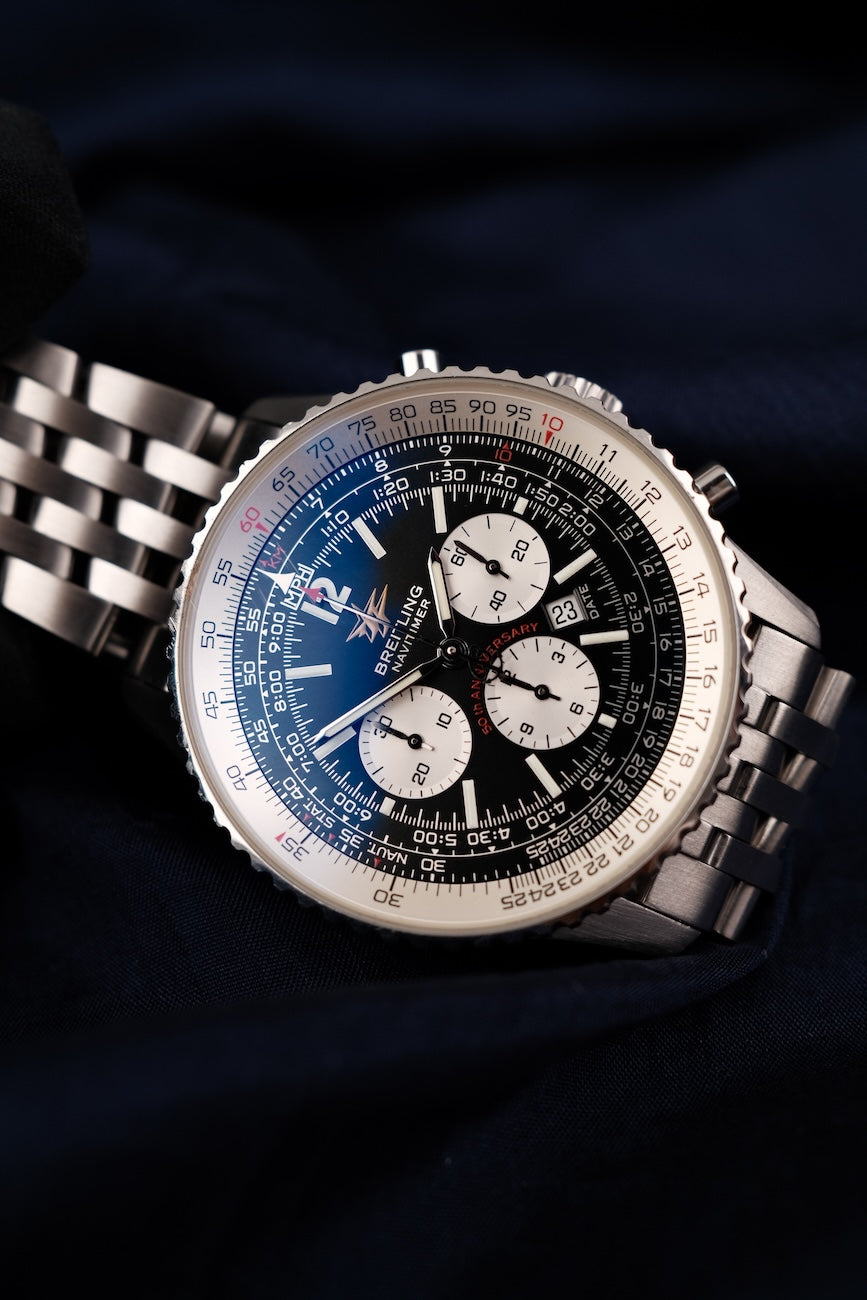 Breitling Navitimer A41322 Box + og. Papiere 50th Anniversary Edition, Black Dial