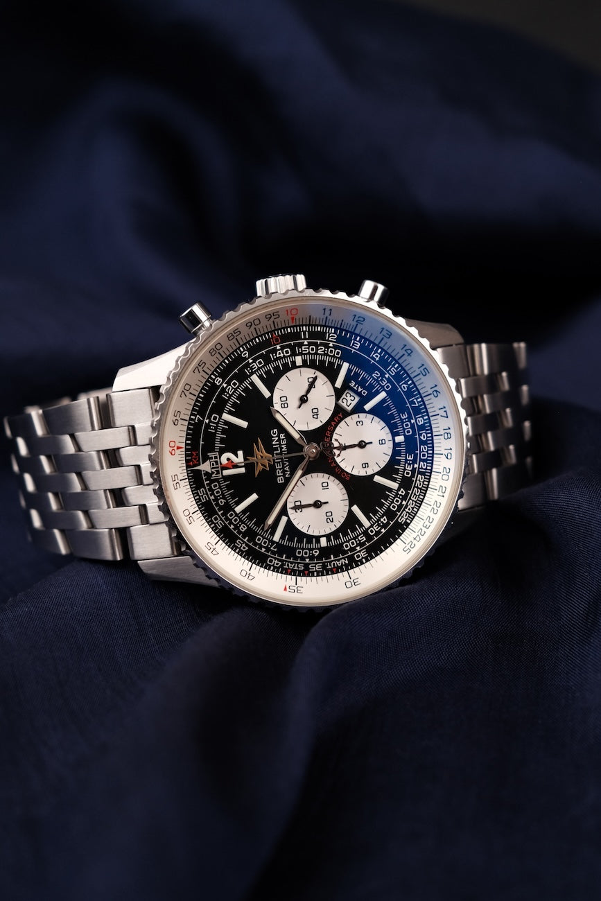 Breitling Navitimer A41322 Box + og. Papiere 50th Anniversary Edition, Black Dial