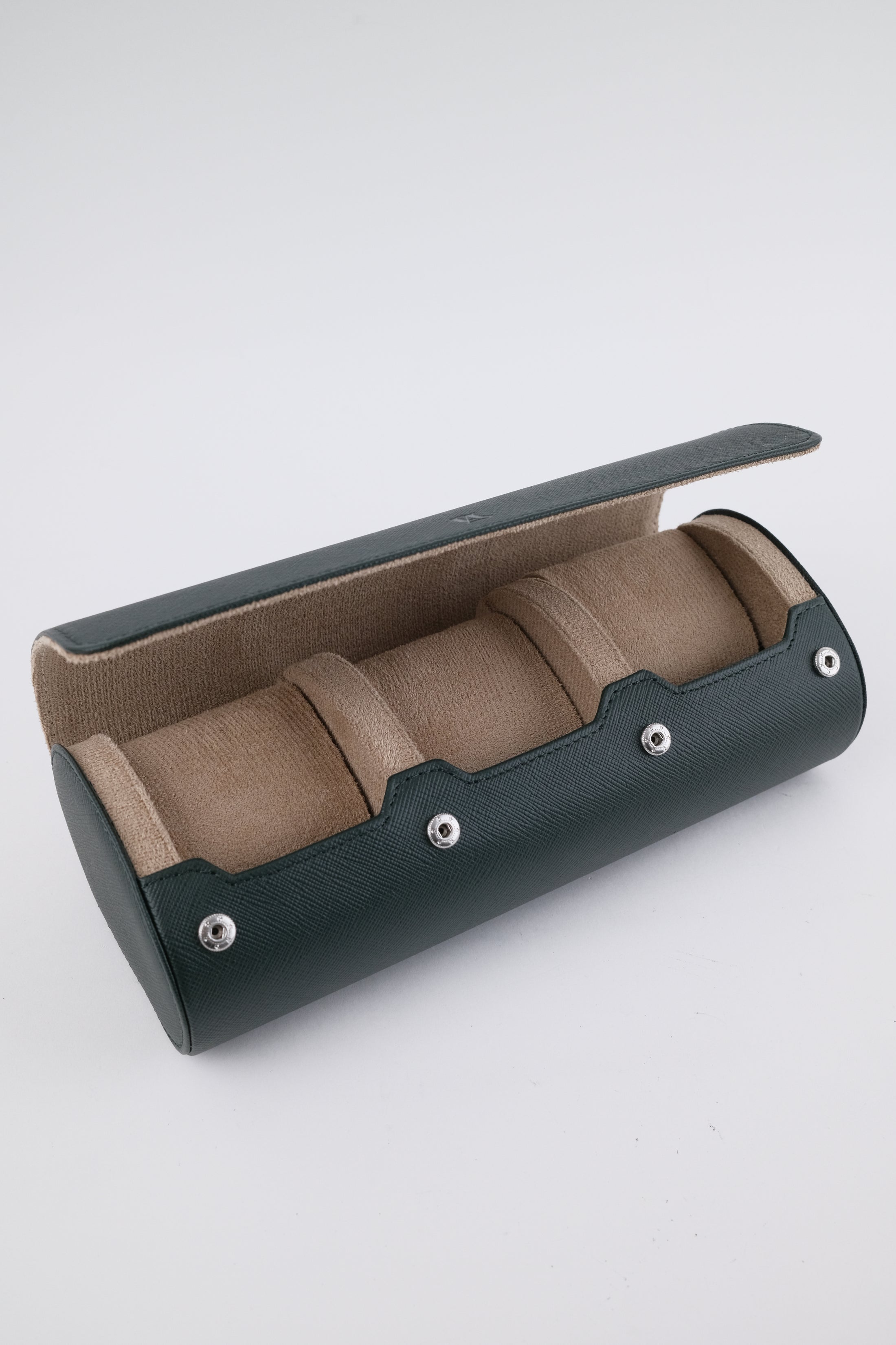 Uhrenrolle 3 - Large - Forest Green & Milky Coffee