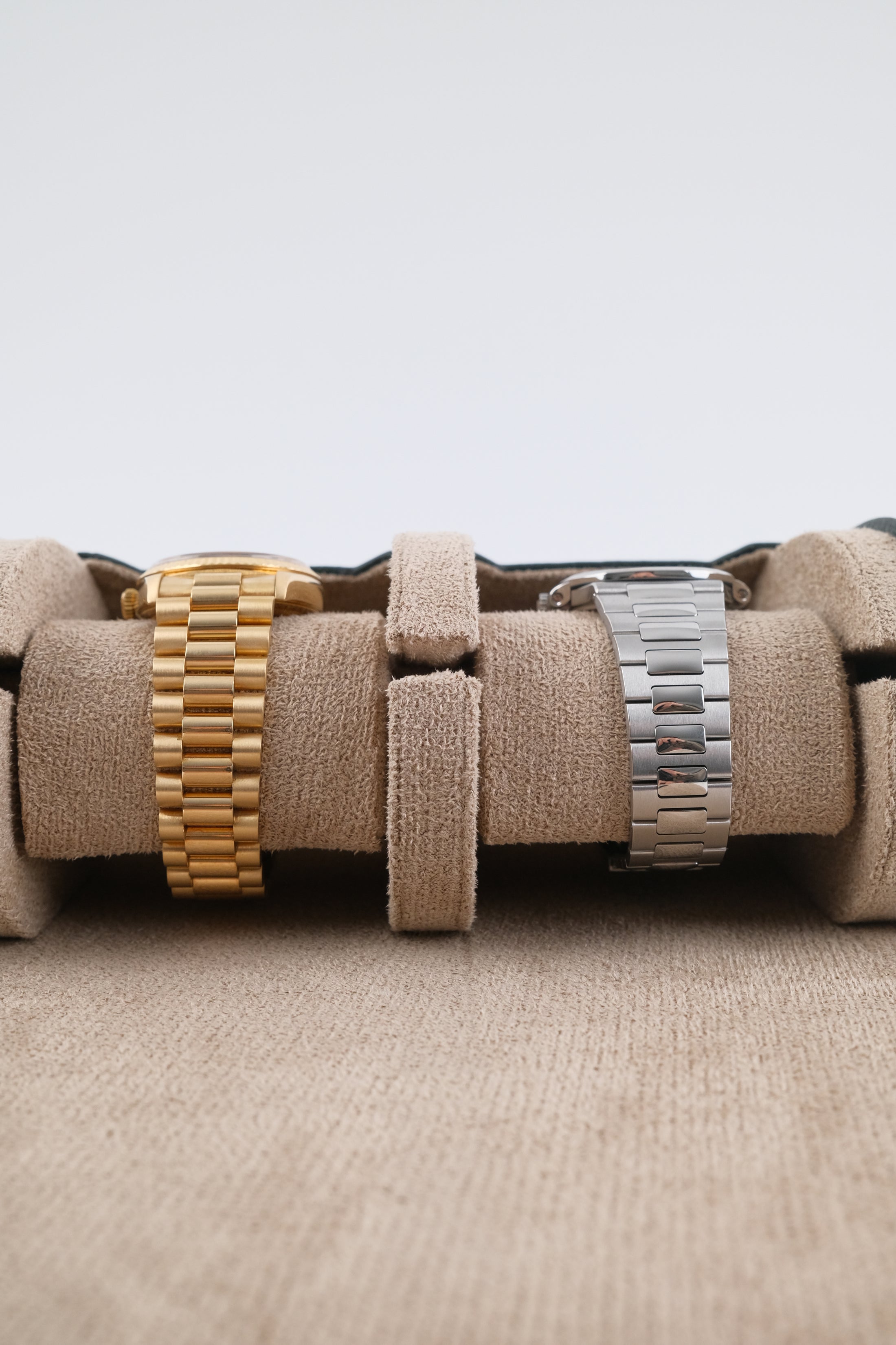 Uhrenrolle 2 - Medium - Forest Green & Milky Coffee