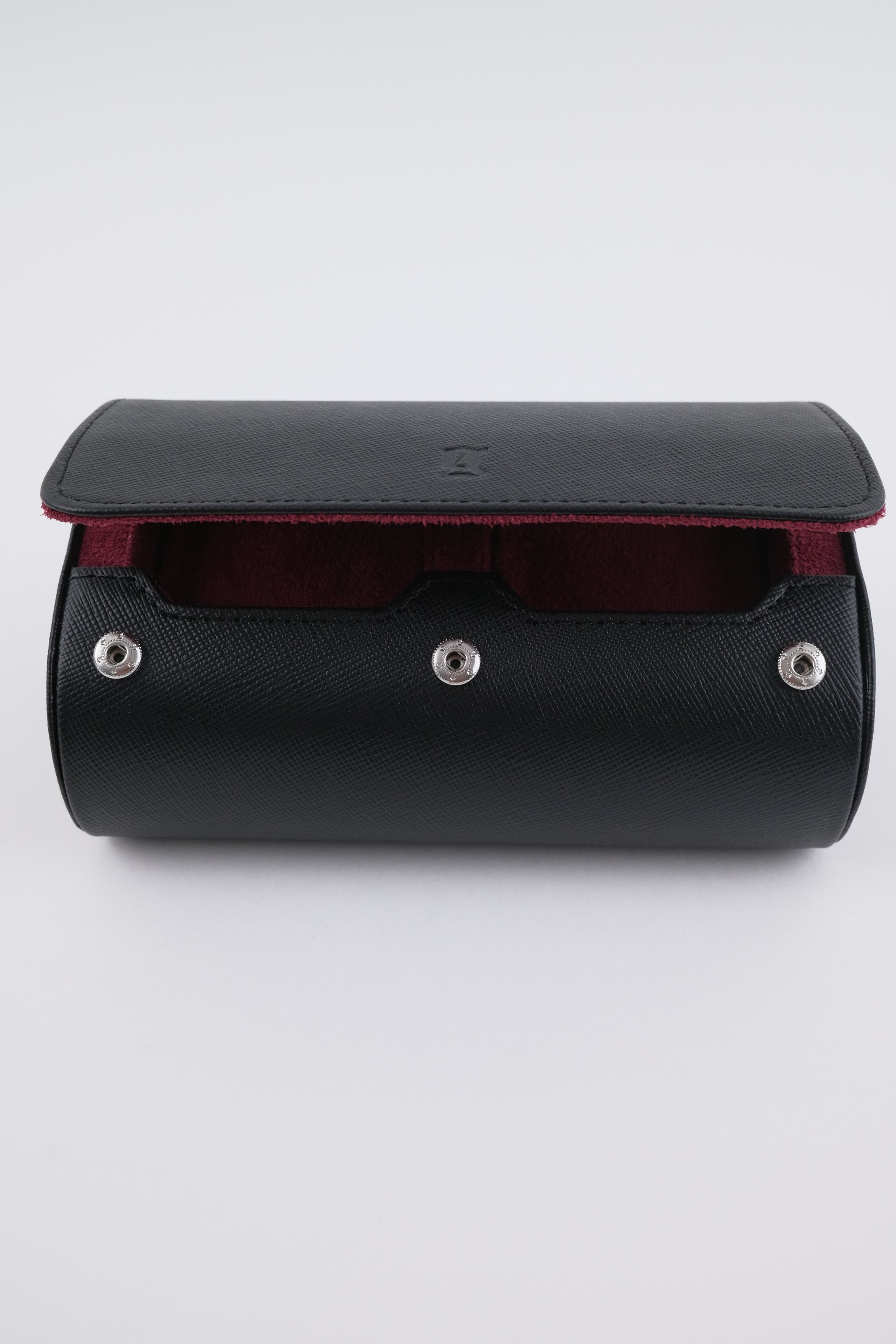 Uhrenrolle 2 - Medium - Midnight Black & Wine Red