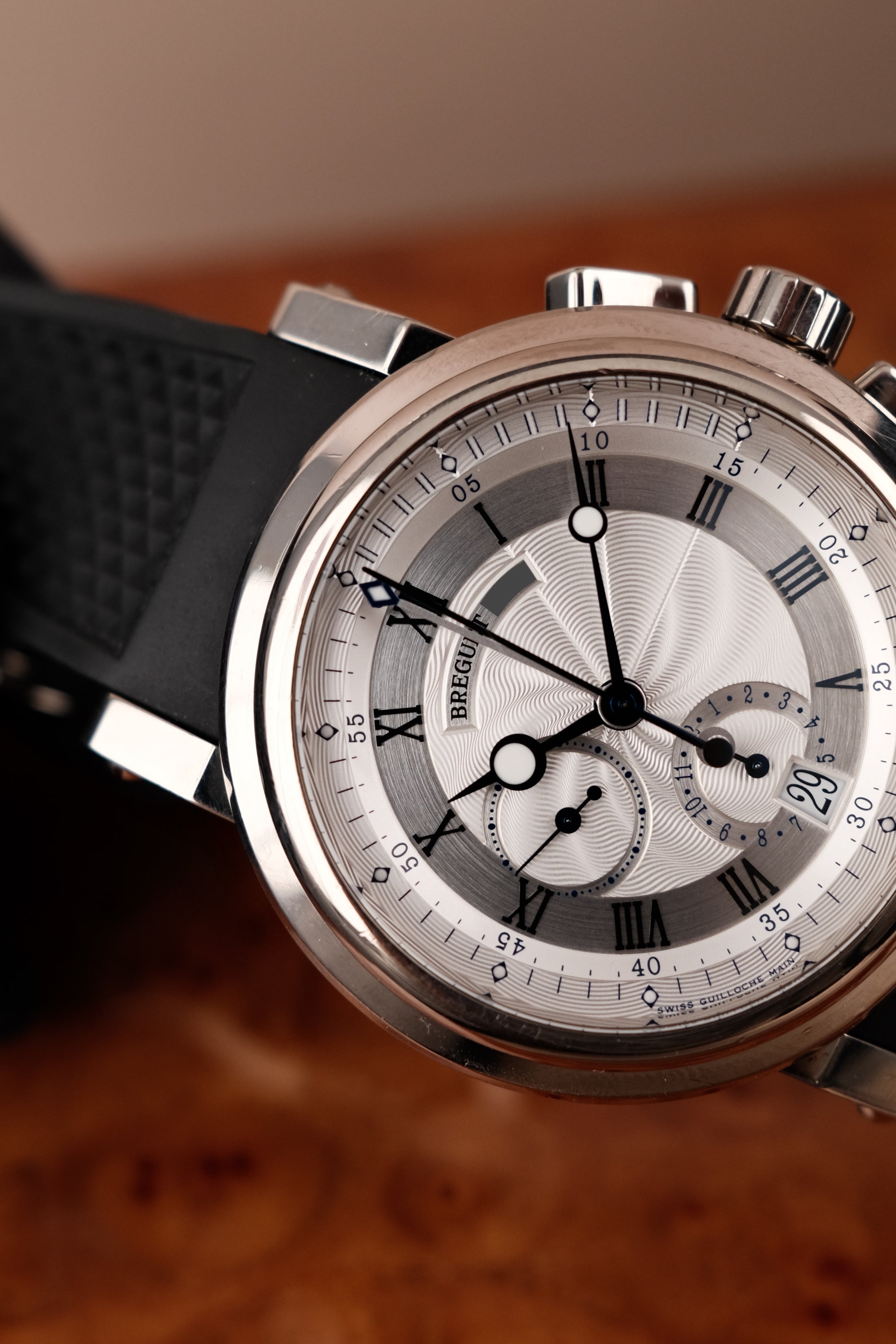 Breguet Marine Chronograph 5827BB Box + og. Papiere