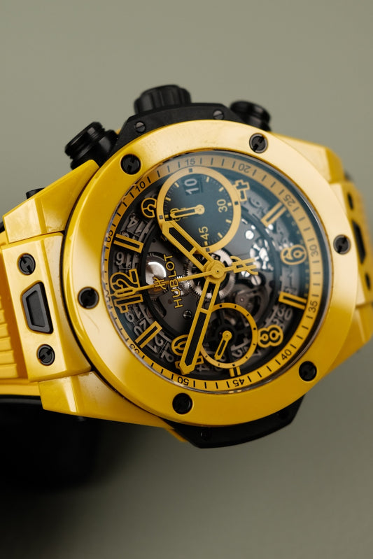 Hublot Big Bang Unico 441.CY.471Y.RX Box + og. Papiere Yellow Magic, Limited Edition 250 Pieces, First Buyer's Invoice