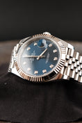 Bild in Galerie-Betrachter laden, Rolex Datejust 41 126334 Box + og. Papiere Blue Diamond Dial, First Buyer's Invoice, LC100
