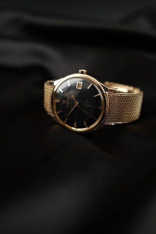 Omega Constellation 168005 Rare Black Pie Pan Dial