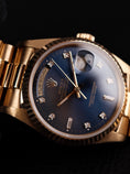 Bild in Galerie-Betrachter laden, Rolex Day Date 36mm 18238 Box + og. Papiere Yellow Gold, Blue Dia Dial
