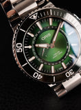 Charger l'image dans la visionneuse de la galerie, Oris Aquis Dat Watt 0174377344187 Original Papiere HANGANG LIMITED EDITION, Green Dial, LC DE
