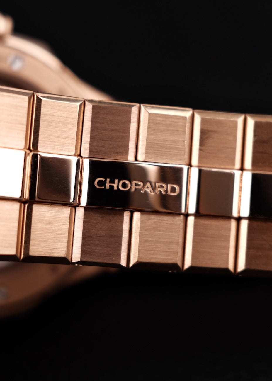 Chopard Alpine Eagle 295363-5001 Box + og. Papiere Large, Roségold, German Delivered