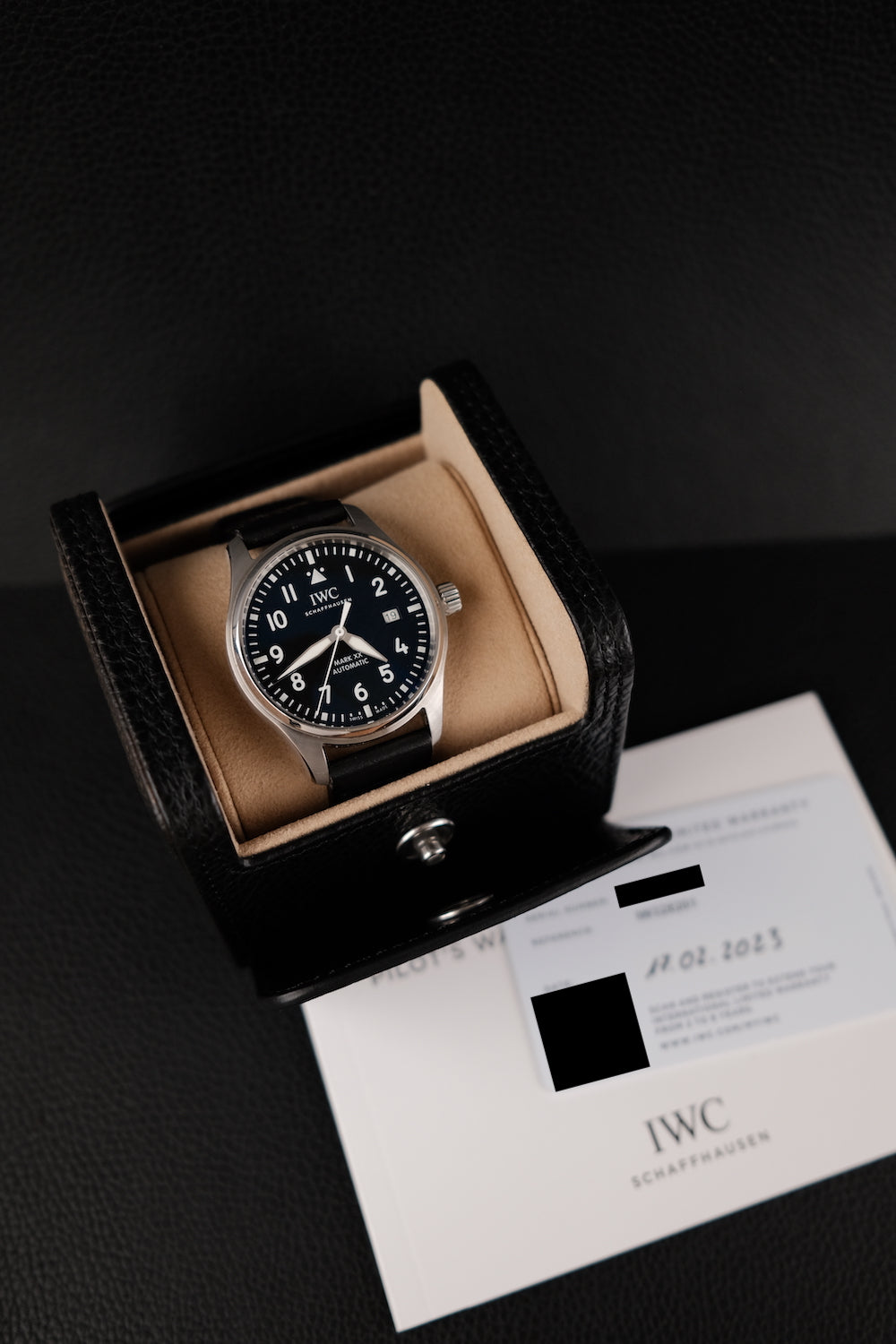 IWC Mark XX IW328201 Schwarz Box + Papiere TOP ZUSTAND