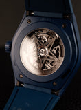 Carica l'immagine nel visualizzatore della galleria, Zenith Defy Skeleton 499003670 Box + og. Papiere Blue Ceramic
