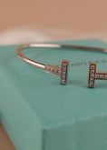 Load image into Gallery viewer, Tiffany T-Wire bracelet white gold diamonds & box
