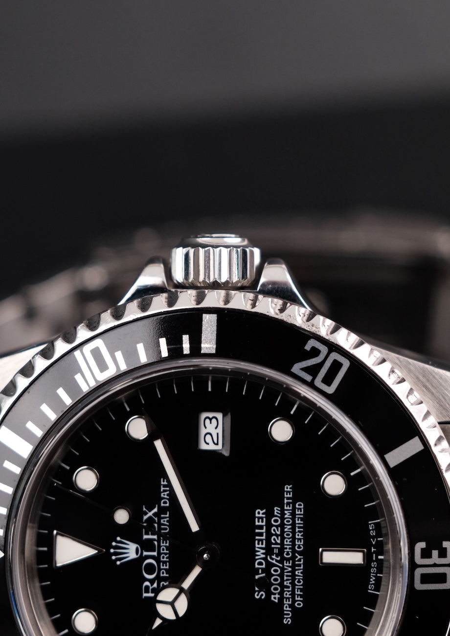 Rolex Sea-Dweller 4000, LC100 16600 Box + og. Papiere