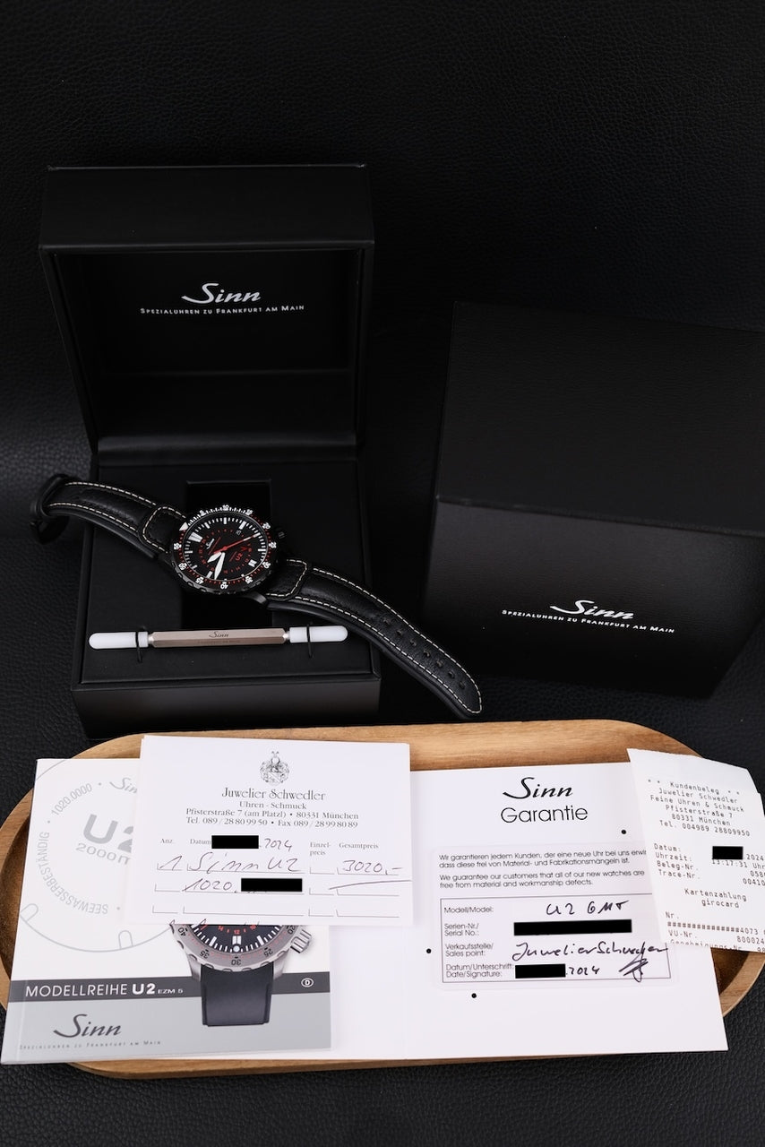 Sinn U2 S GMT 1020.020 - Papiere und oder Lieferumfang