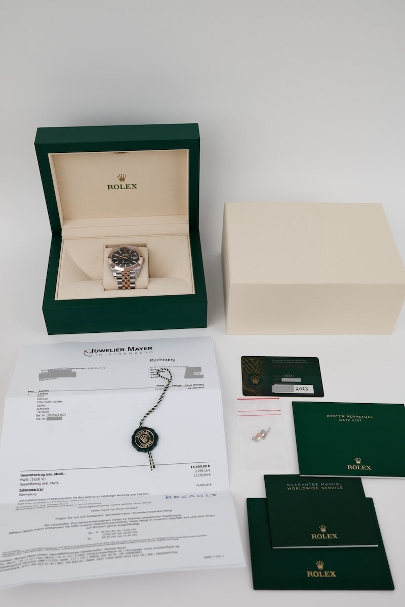 Rolex Datejust 41 126301 - Papiere und oder Lieferumfang