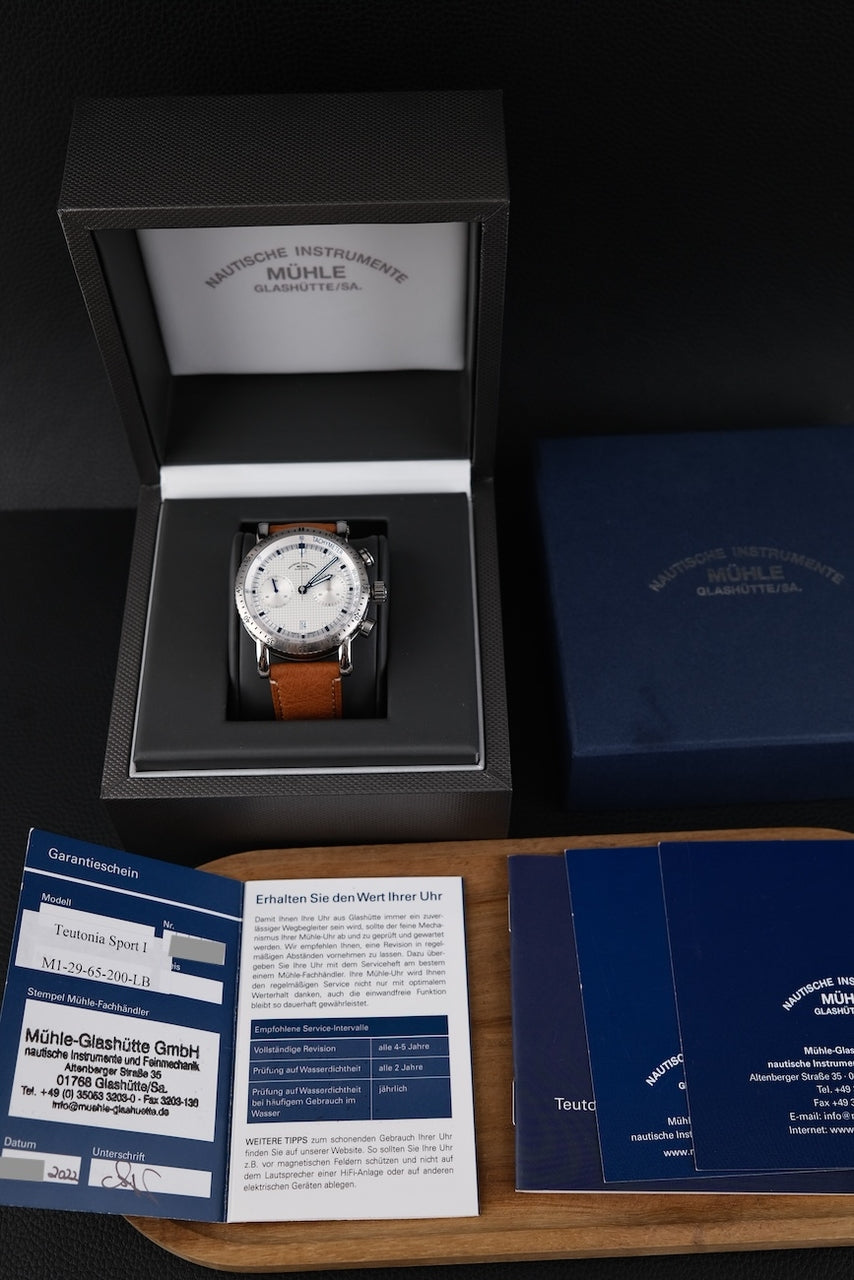 Mühle Glashütte Teutonia Sport I M1-29-65-LB - Papiere und oder Lieferumfang