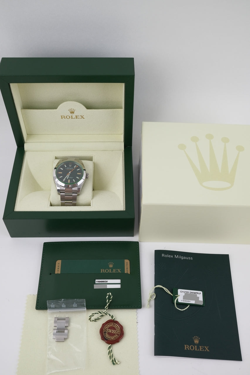 Rolex Milgauss 116400GV - Papiere und oder Lieferumfang