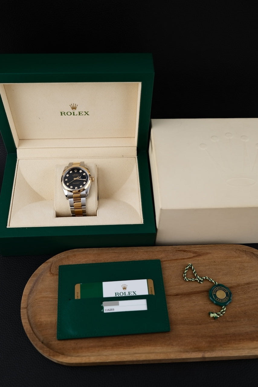 Rolex Datejust 36 116203 - Papiere und oder Lieferumfang