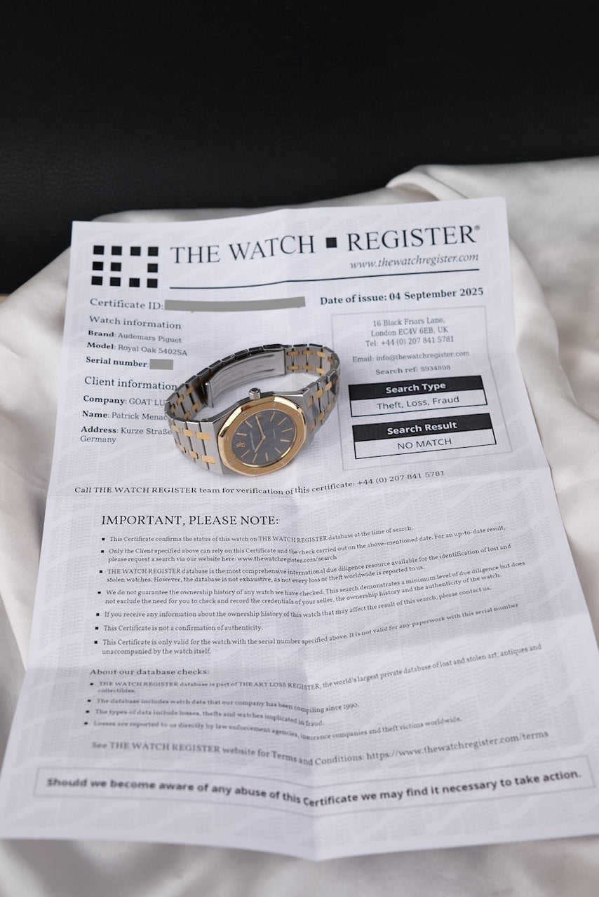 Audemars Piguet Royal Oak Jumbo 39mm 5402SA - Papiere und oder Lieferumfang