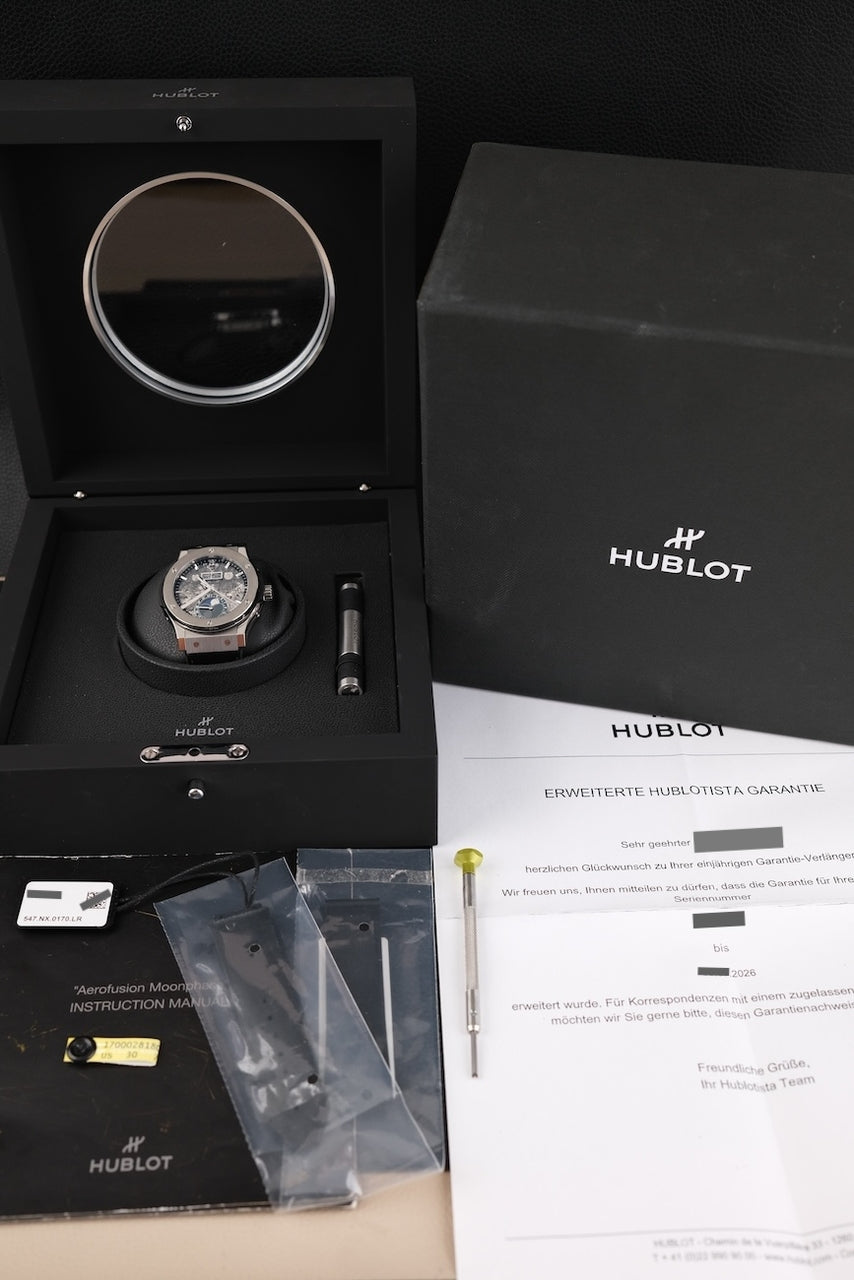 Hublot Classic Fusion Aerofusion Moonphase 547.NX.0170.LR - Papiere und oder Lieferumfang