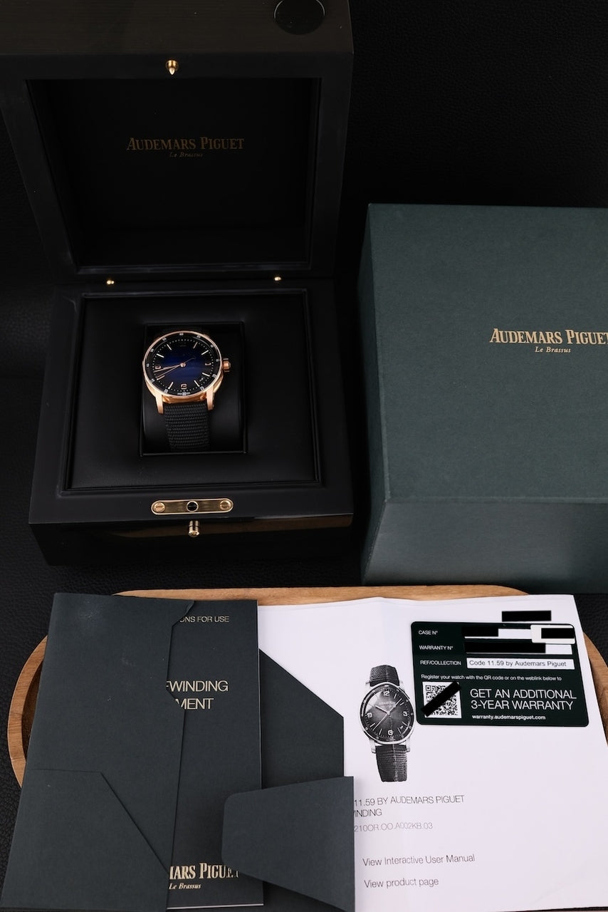 Audemars Piguet Code 11.59 15210OR.OO.A002KB.03 - Papiere und oder Lieferumfang