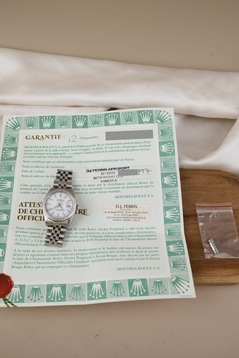 Rolex Datejust 36 16220 - Papiere und oder Lieferumfang