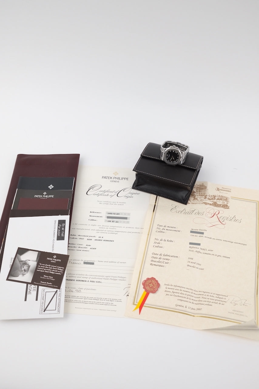 Patek Philippe Nautilus 3800/1A-001 - Papiere und oder Lieferumfang