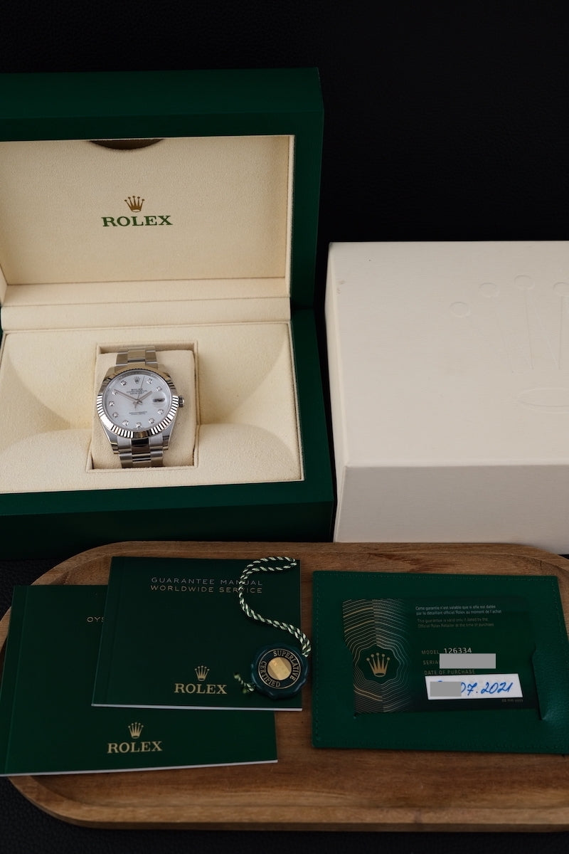 Rolex Datejust 41 126334 - Papiere und oder Lieferumfang