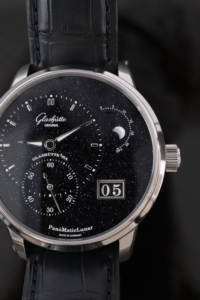 Glashütte PanoMaticLunar Aventurin Platinum 19214010361 - Detailansicht 3