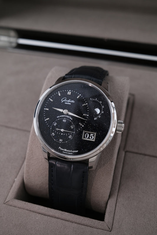Glashütte PanoMaticLunar Aventurin Platinum 19214010361 - Detailansicht 1
