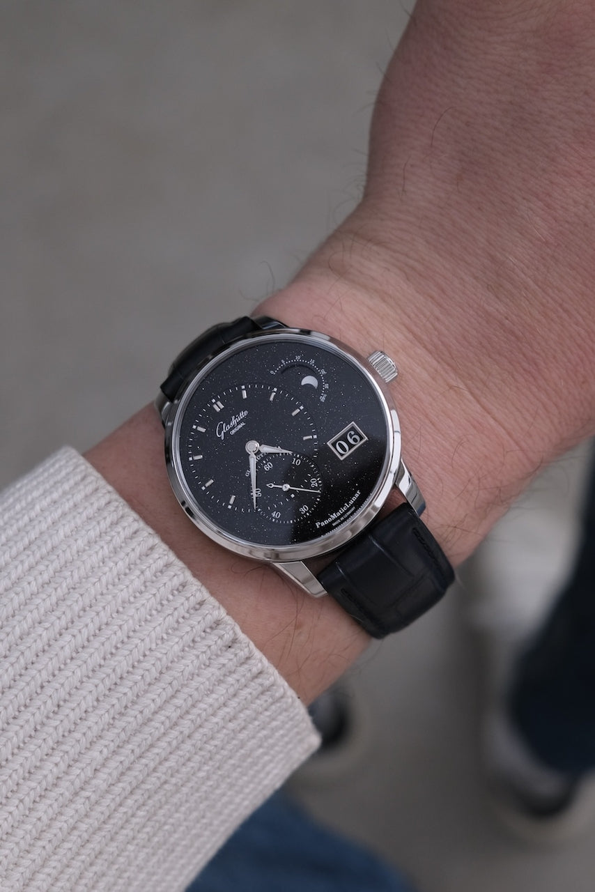 Glashütte PanoMaticLunar Aventurin Platinum 19214010361 - Detailansicht 10