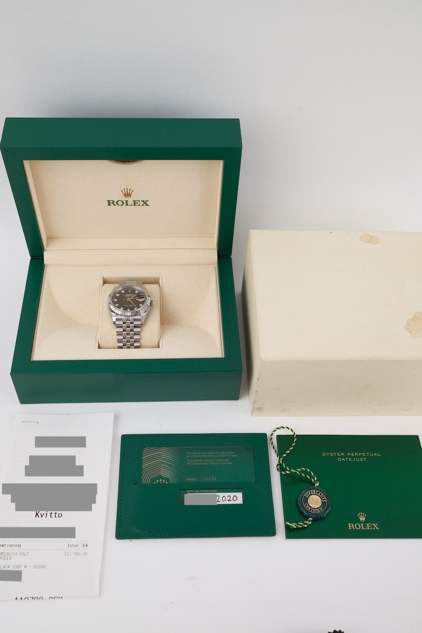 Rolex Datejust 36 126234 - Papiere und oder Lieferumfang