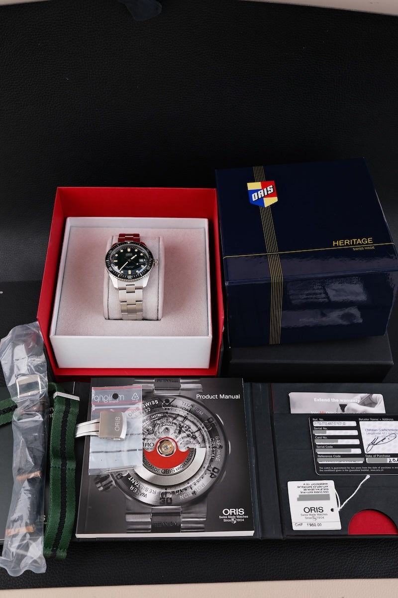 Oris Divers Sixty-Five 01 733 7720 4057-07 5 21 02 - Papiere und oder Lieferumfang