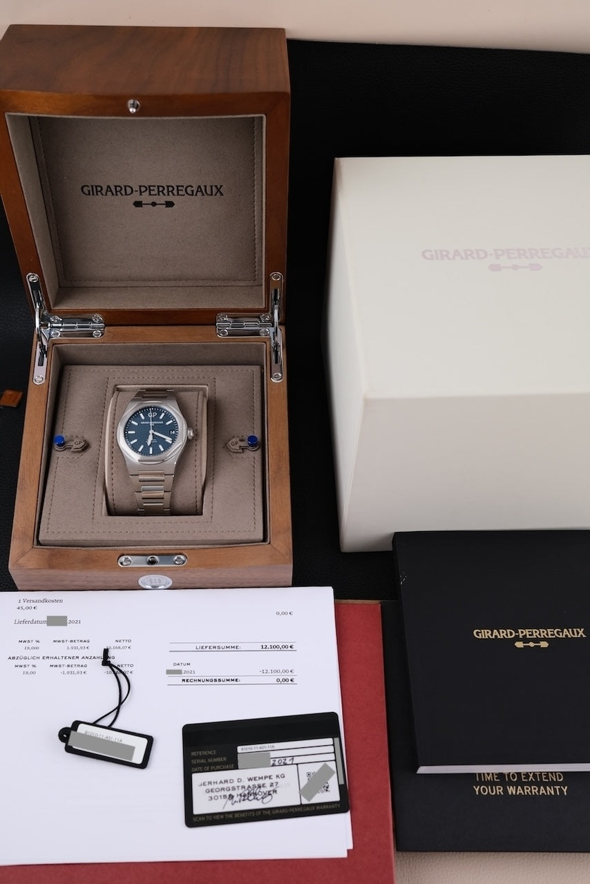 Girard Perregaux Laureato 81010-11-431-11a - Papiere und oder Lieferumfang
