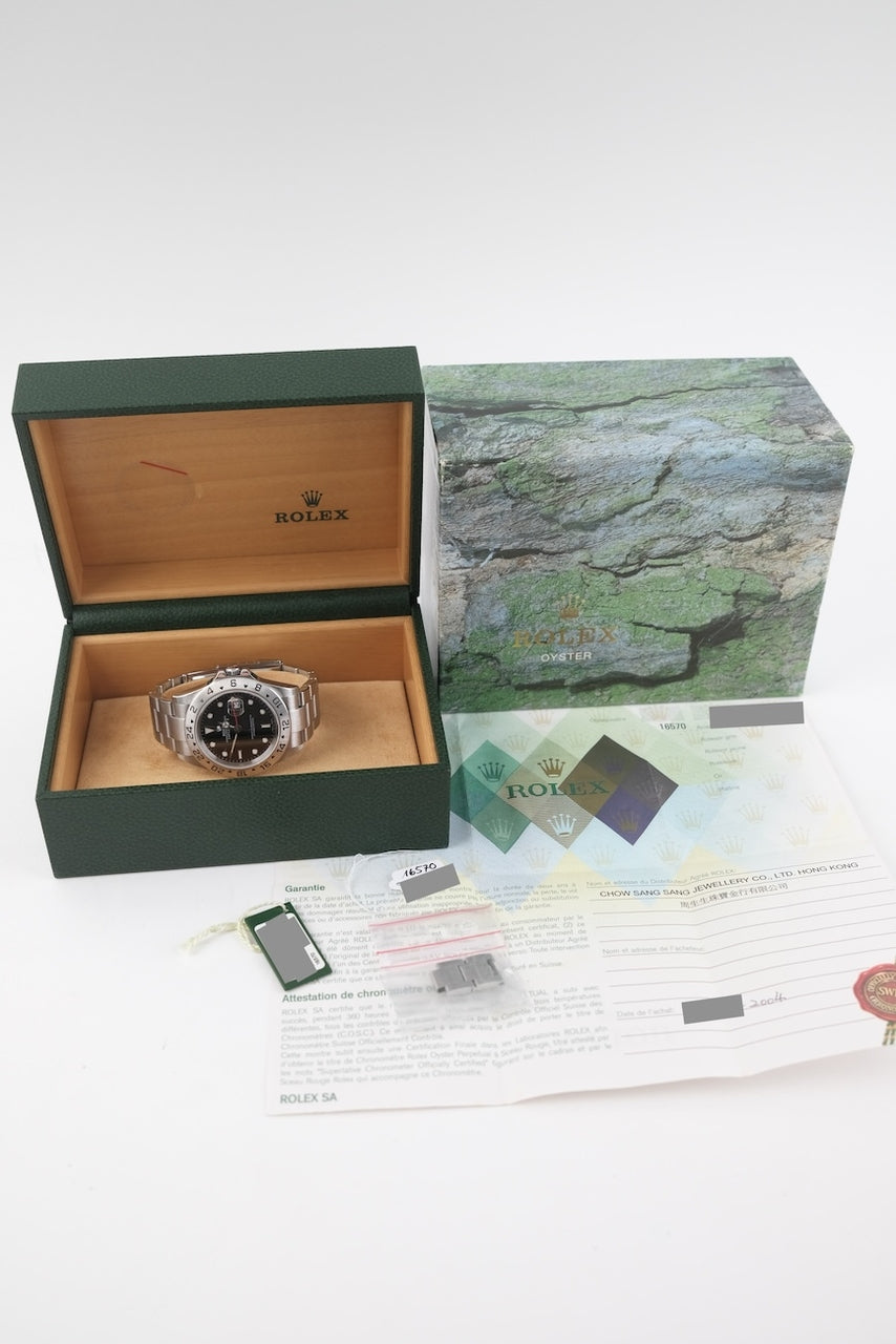 Rolex Explorer II 16570 - Papiere und oder Lieferumfang