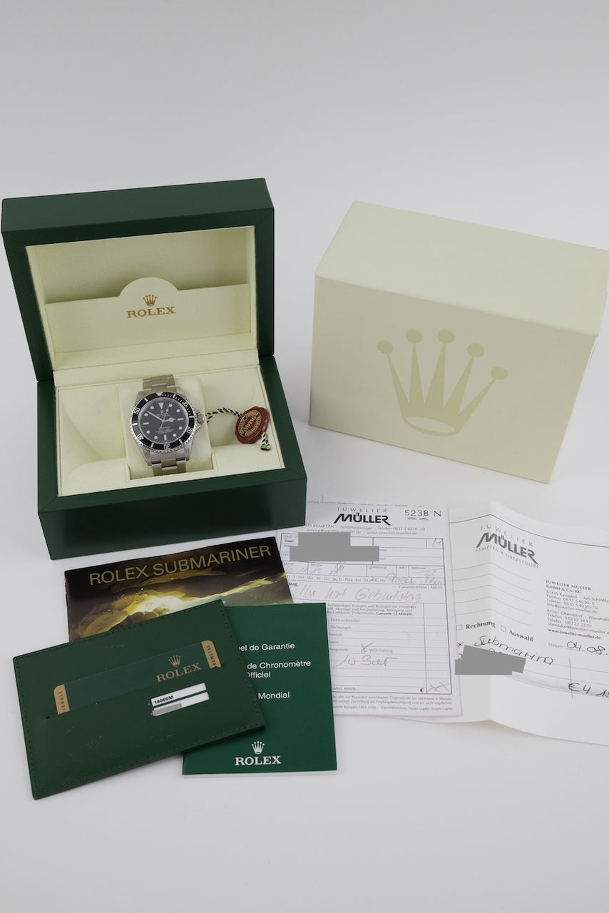 Rolex Submariner No Date 14060M - Papiere und oder Lieferumfang