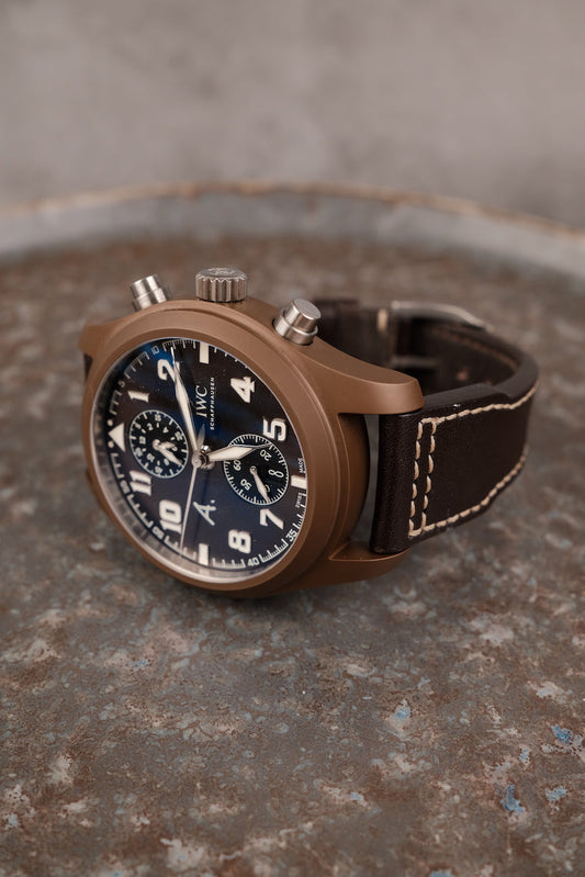 IWC Fliegeruhr Chronograph The Last Flight Chronograph Limited Edition IW388004 Box + og. Papiere