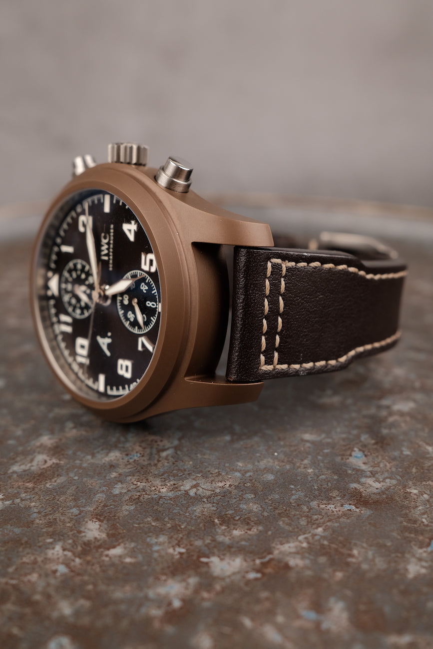 IWC Fliegeruhr Chronograph The Last Flight Chronograph Limited Edition IW388004 Box + og. Papiere