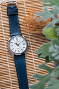 Bild in Galerie-Betrachter laden, Navy Shell Cordovan Slim Strap Uhrenarmband Blau Schnellwechselsystem DELUGS
