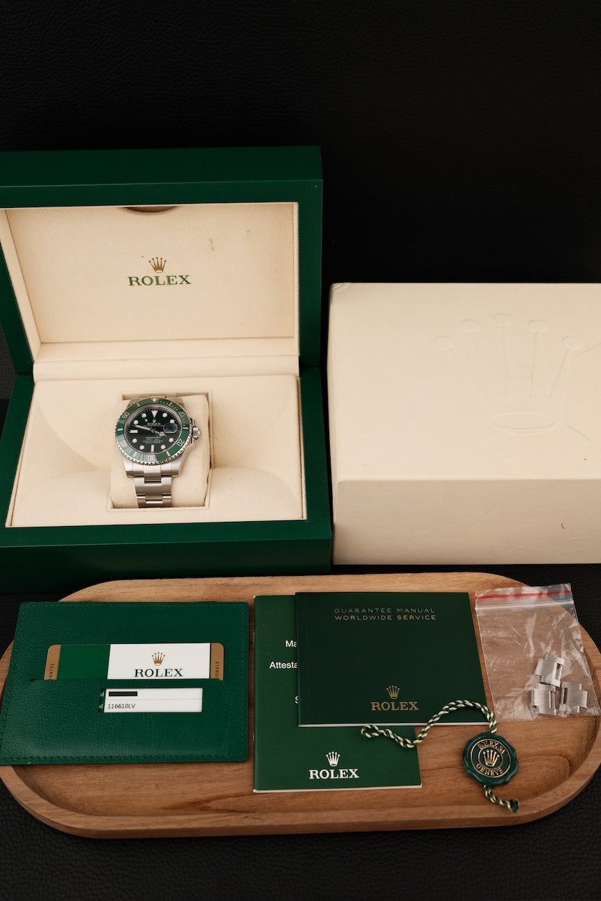 Rolex Submariner Date "Hulk" 2016 116610LV Box + og. Papiere