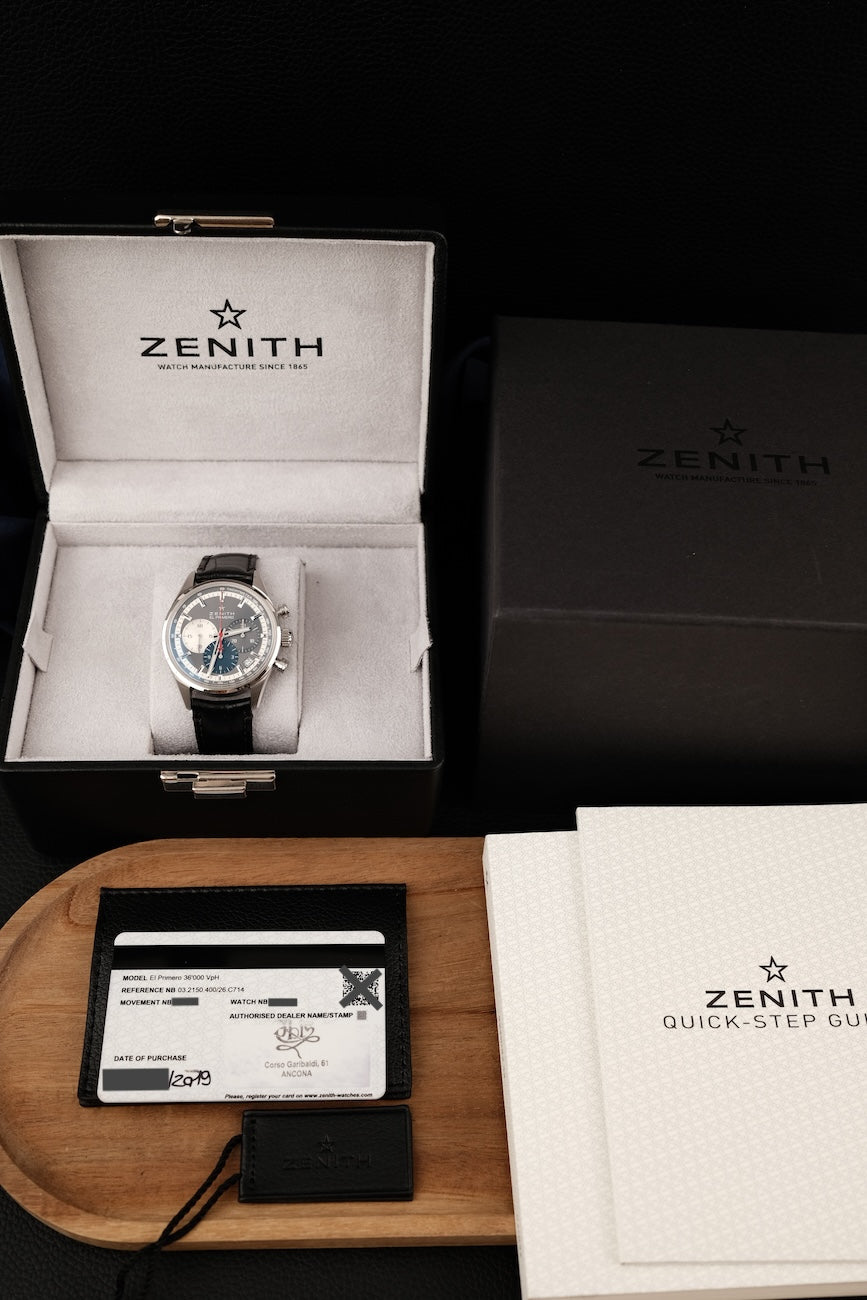 Zenith El Primero 032150400/26C714 Box + og. Papiere