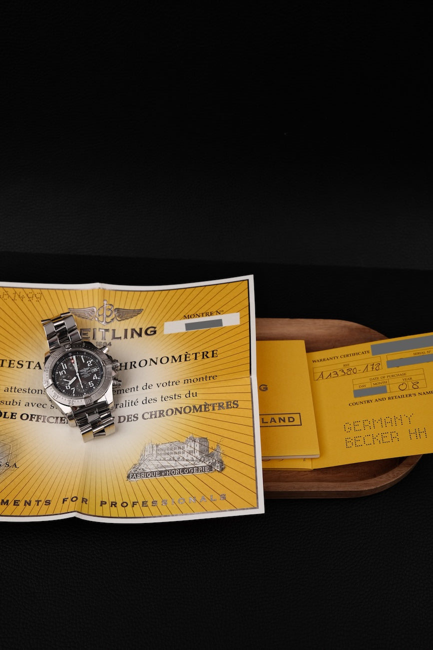 Breitling Avenger Skyland  A13380-178 Original Papiere German Delivered