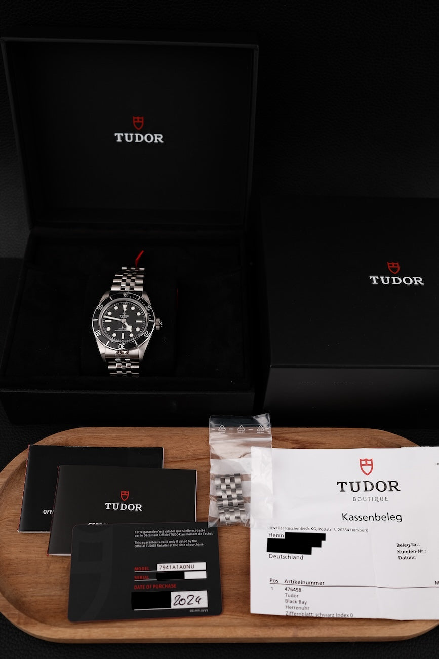 Tudor Black Bay 7941A1A0NU Box + og. Papiere Erstkaufrechnung, LC DE