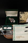 Cargar la imagen en la vista de la galería, Rolex GMT-Master II 16760 Box + og. Papiere "Fat Lady" Celebrations Dial Jubilee
