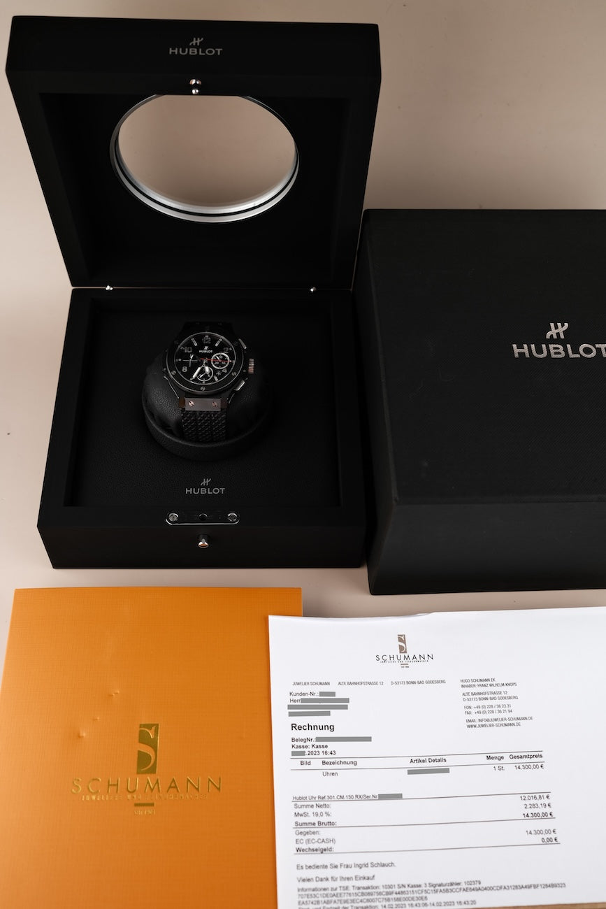 Hublot Big Bang 301.CM.130.RX Box + og. Papiere Original Black Magic German Delivered