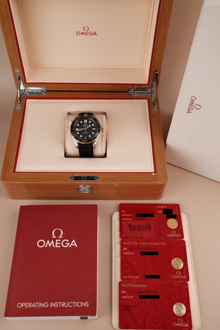 Omega Seamaster Diver 300M  21022422001001 Box + og. Papiere S/G