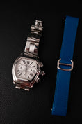 Charger l'image dans la visionneuse de la galerie, Cartier Roadster XL Chronograph 2618 + Blue Leather Strap
