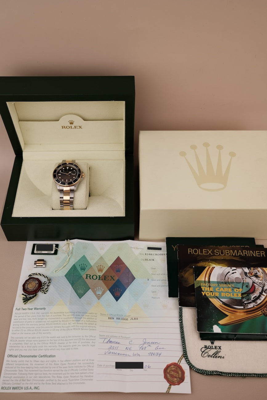 Rolex Submariner S/G 16613 Box + og. Papiere