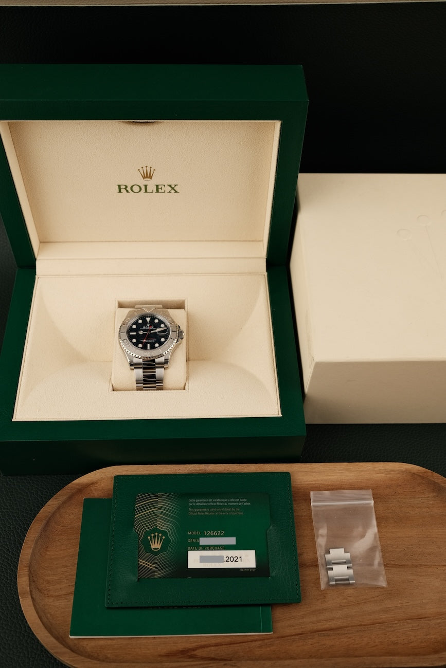 Rolex Yachtmaster 40 126622 Box + og. Papiere Blue Dial